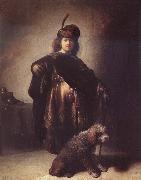 Rembrandt van rijn, Self-Portrait with Dog